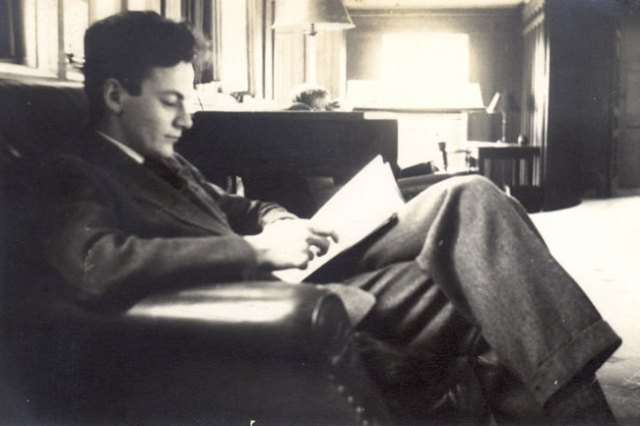 En la biblioteca de Princenton, 1939