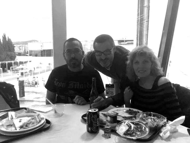 Con Abraham y Guille.