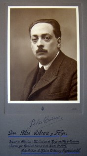 Don Blas Cabrera y Felipe Catedrático de Física Teórica y Experimental - Foto Oficial de la Facultad de Ciencias