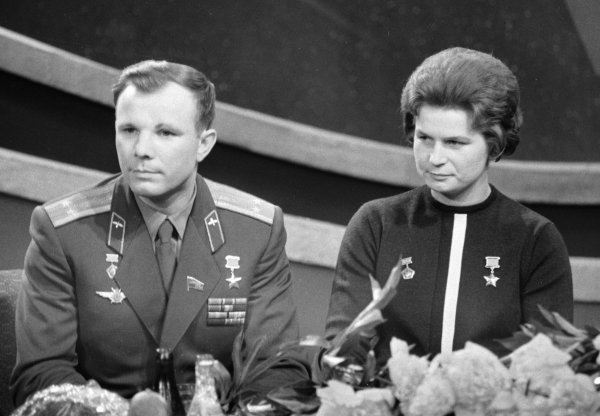 Valentina y Yuri Gagarin