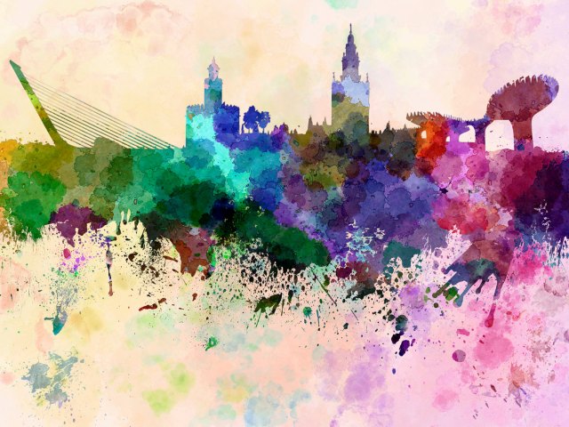 Paul Rommer «Seville skyline»