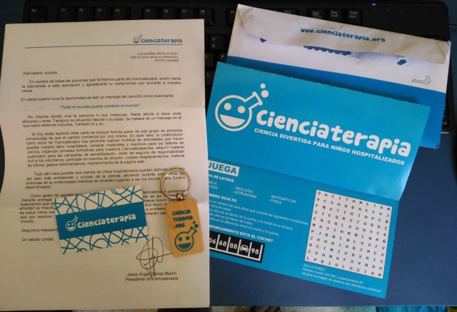 Carta de bienvenida como socia.