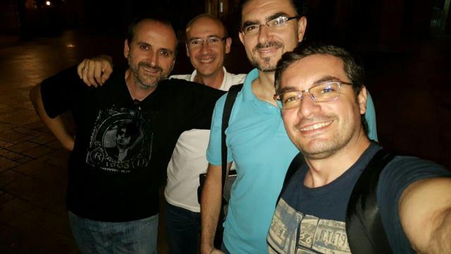 GREL: (De izquierda a derecha) Roger Sanchordi, Gonzalo Olmo, Luís Jurado y Juan Ángel Sans.