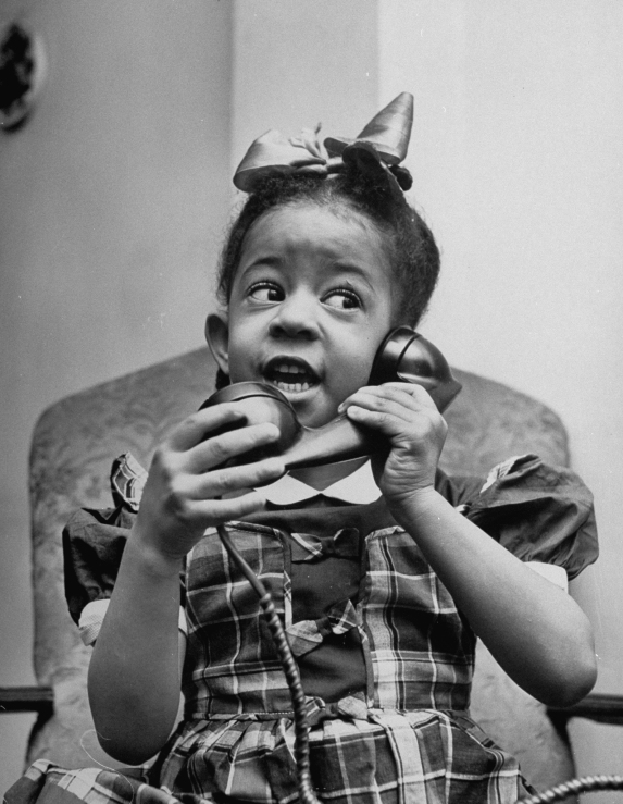 Kids on the Phone With Santa, 1947 (6)